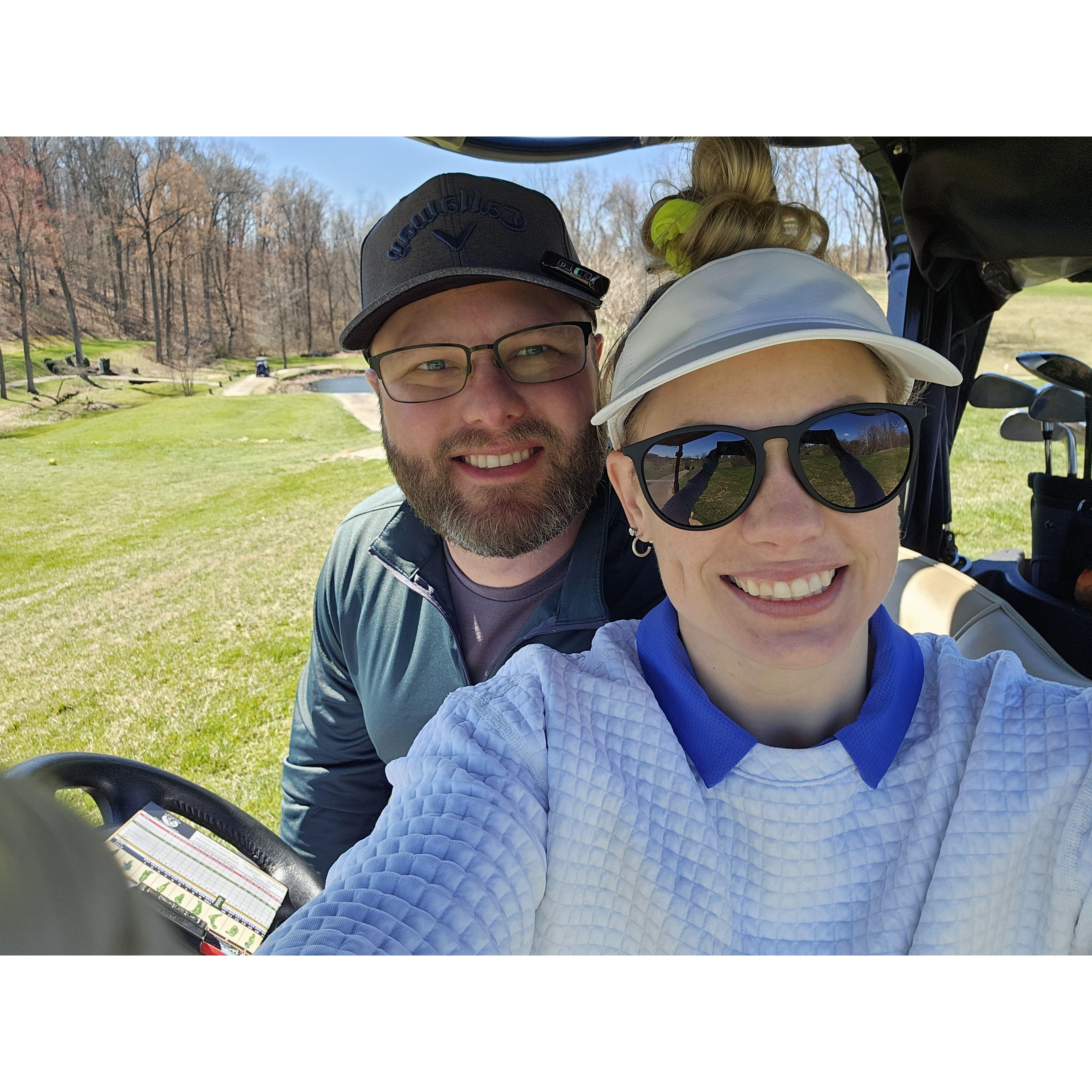 We be golfin'