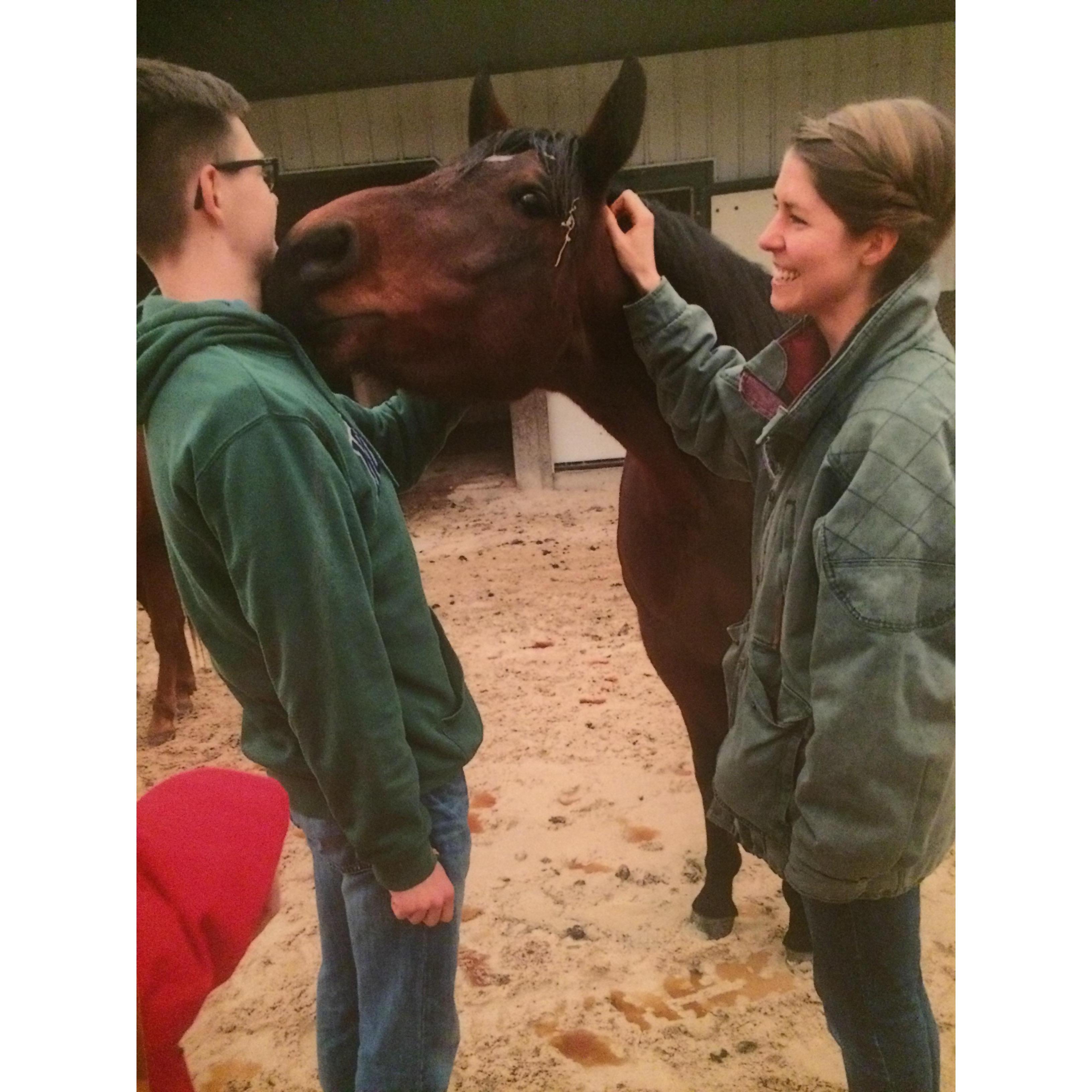 Gavin doesn't know it yet, but he and Katie are going to have a horse someday.