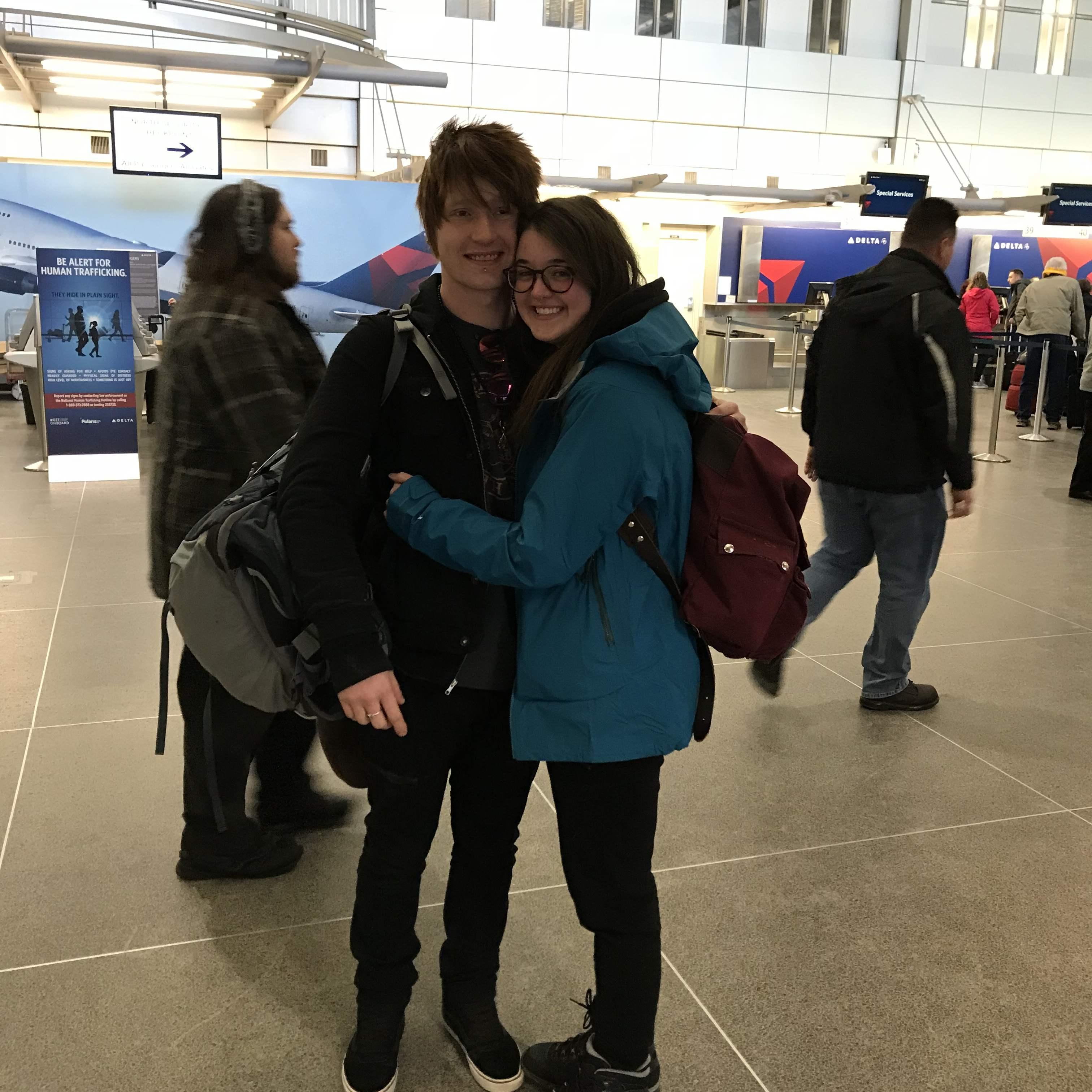 3,000 miles and a month away couldn't keep us apart