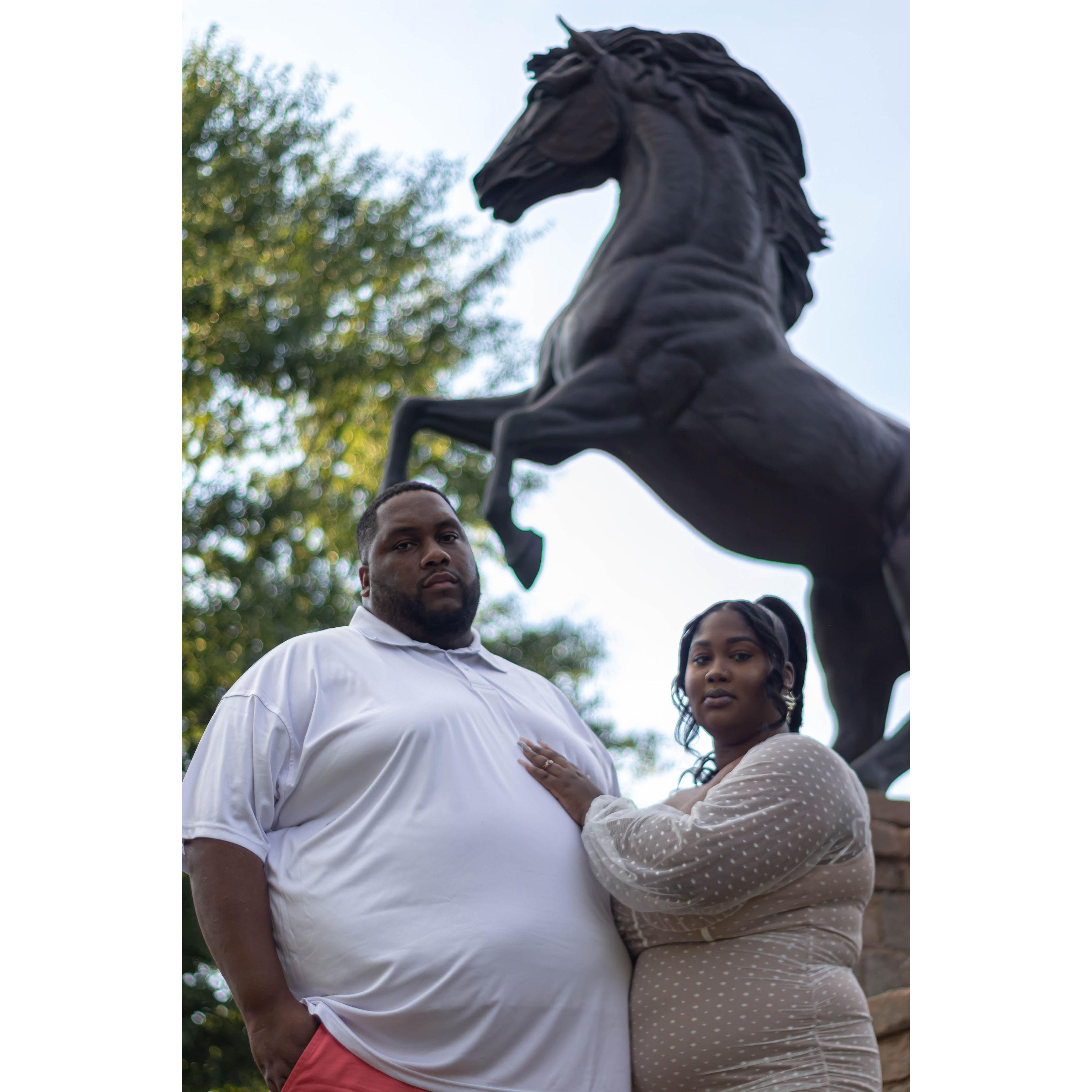 One of our engagement shots on the campus of thee Fayetteville State University!