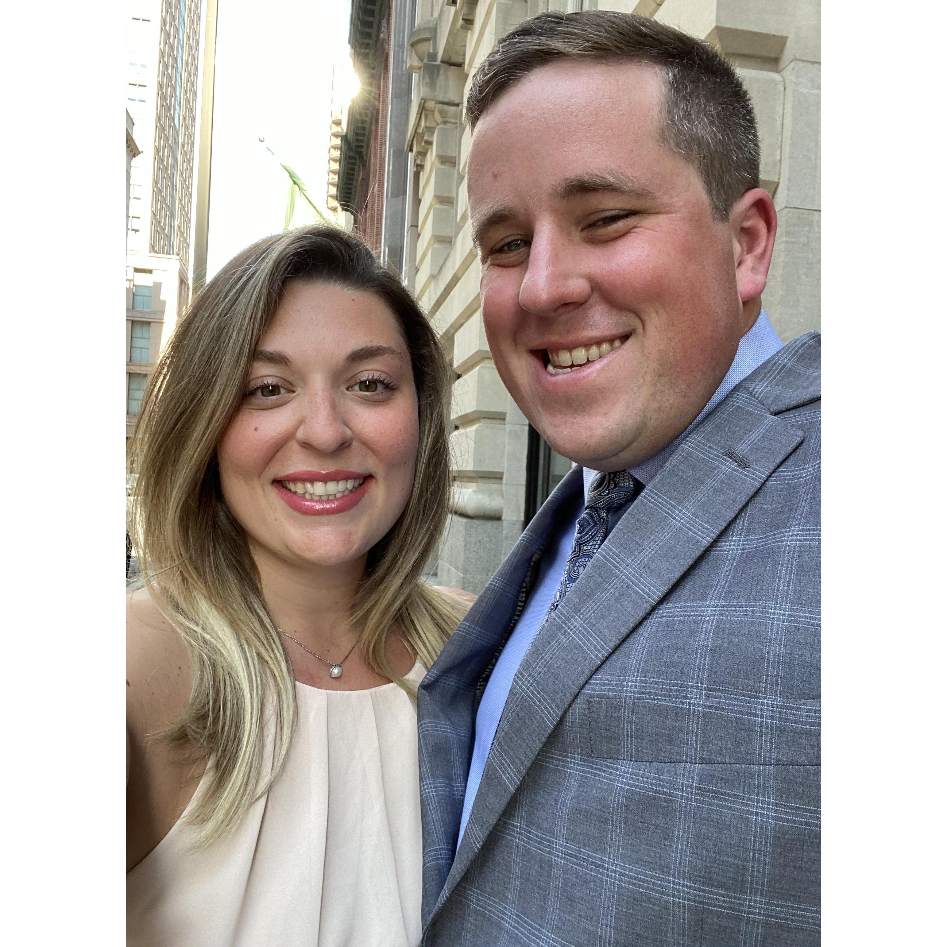 A beautiful wedding celebration made even sweeter by Cheston saying "I can't wait until it's us up there."