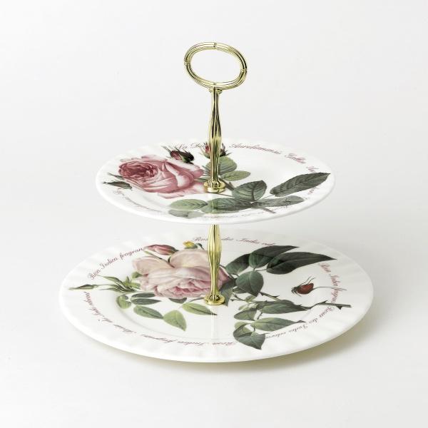 Versailles Fine Bone China 2 Tier Cakestand