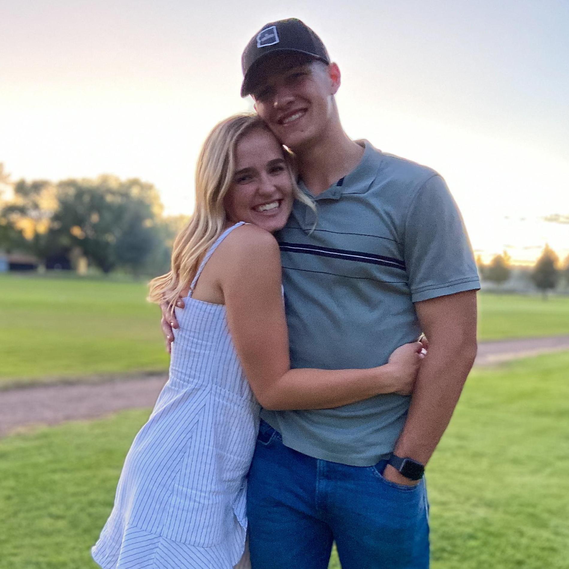 Our first real picture together! Weston made his first trip up to Munds Park for a family weekend - now one of our favorite places!