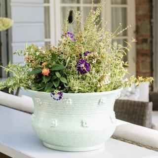 Giardino di Fiori Celadon Round Planter
