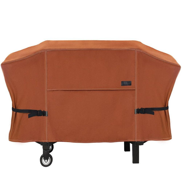 NettyPro Griddle Cover for Blackstone 28 inch Griddle Waterproof Heavy Duty 2 Burner Flat Top Gas Grill Cover for Blackstone 28" Griddle Cooking Station Camping, Brown
