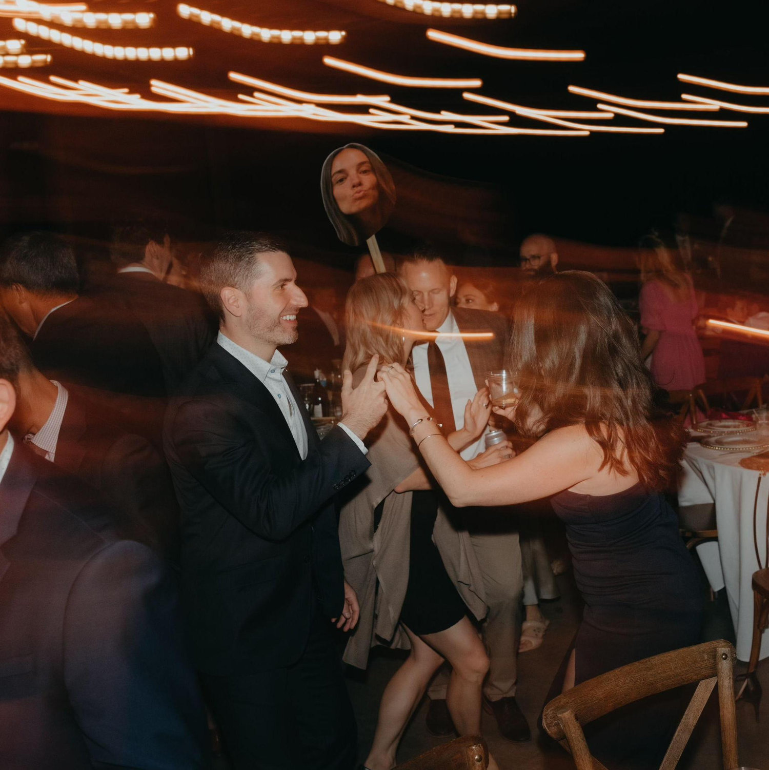 dancing like no one's watching at our friend's wedding in indiana