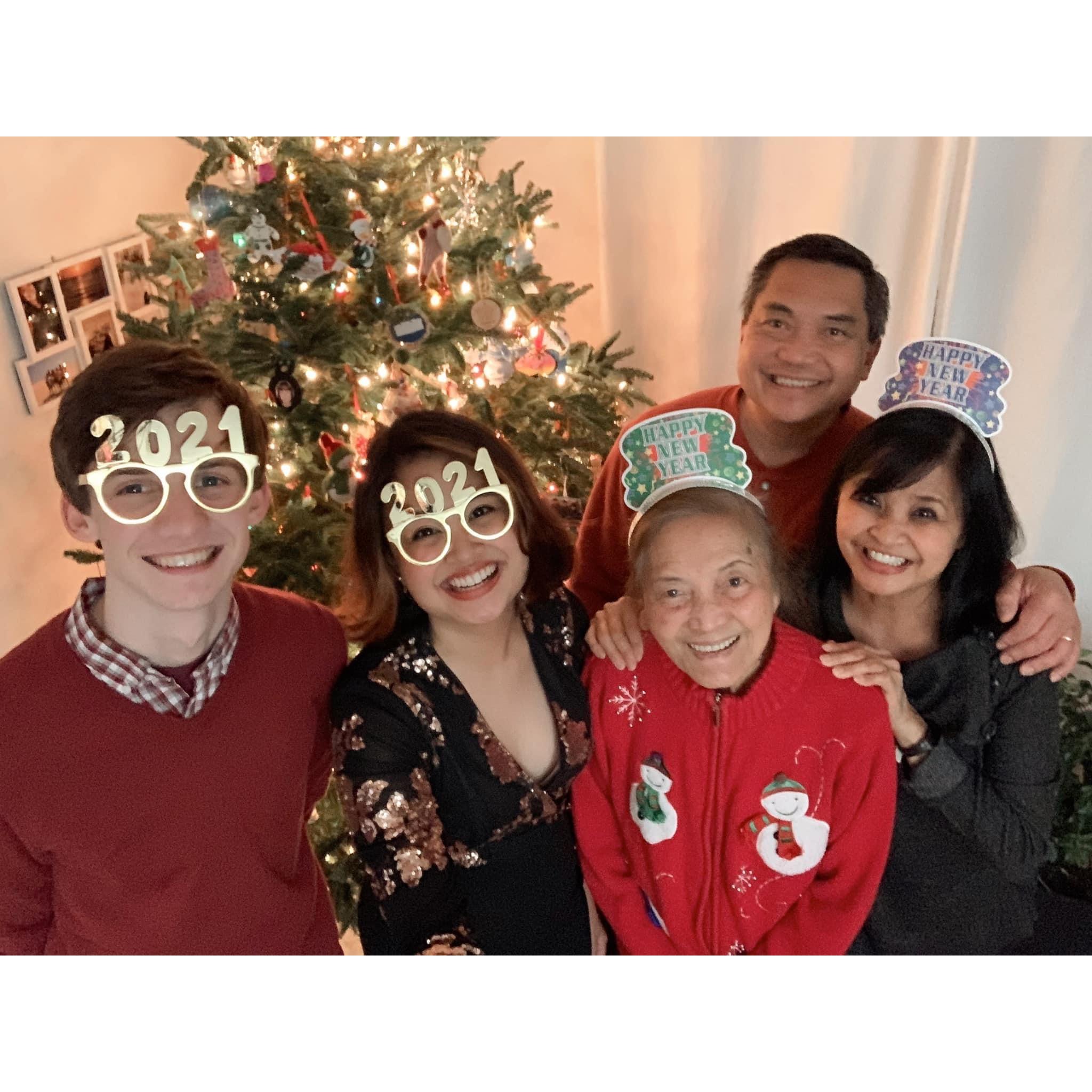 With the Garcias on New Year's Eve