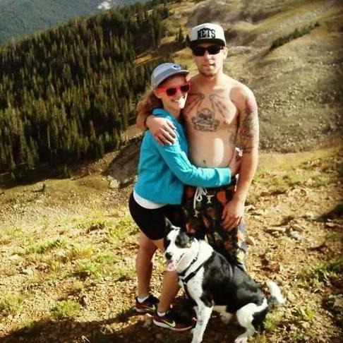 Hiked to the top of Copper mountain in the summer, our favorite place to snowboard! Also, he proposed right there 3 years later!