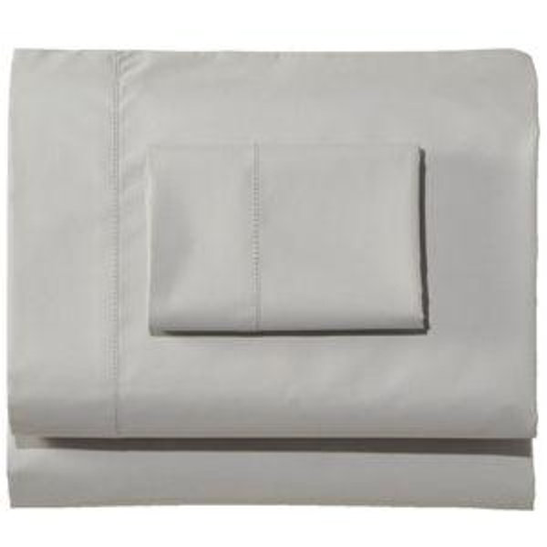 280-Thread-Count Pima Cotton Percale Sheet Set - King / Vapor Gray