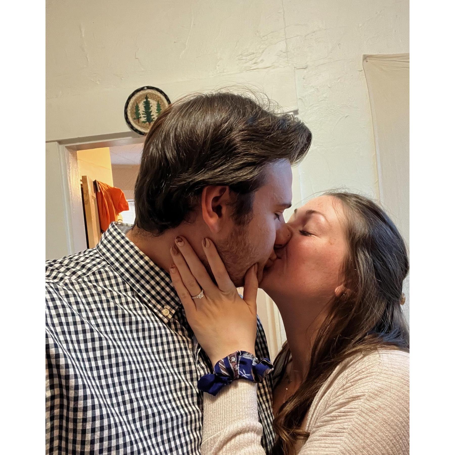 Right after the proposal