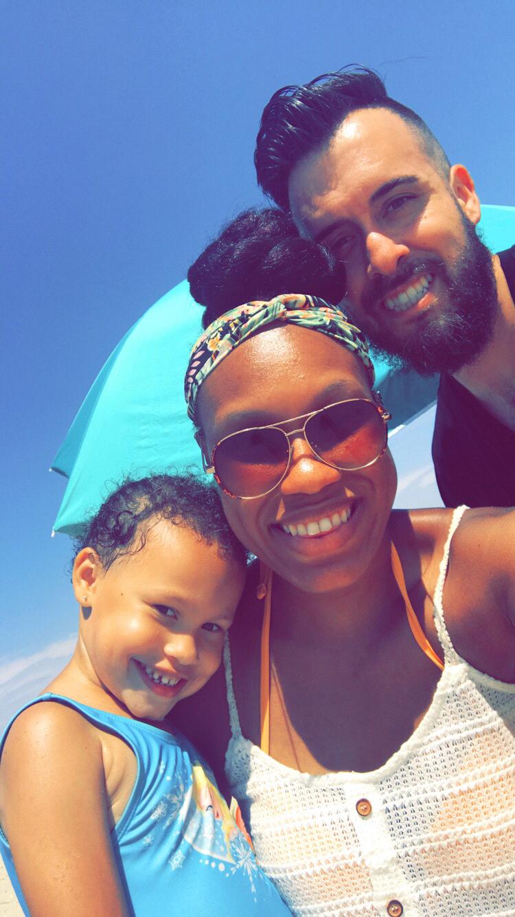 Family beach day at Huntington Beach