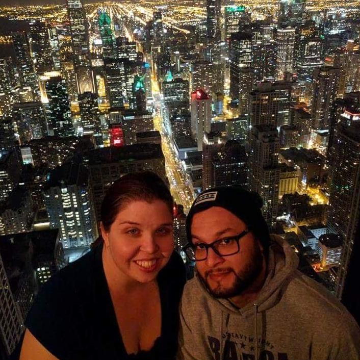 Seeing the lights of the greatest city... Chicago