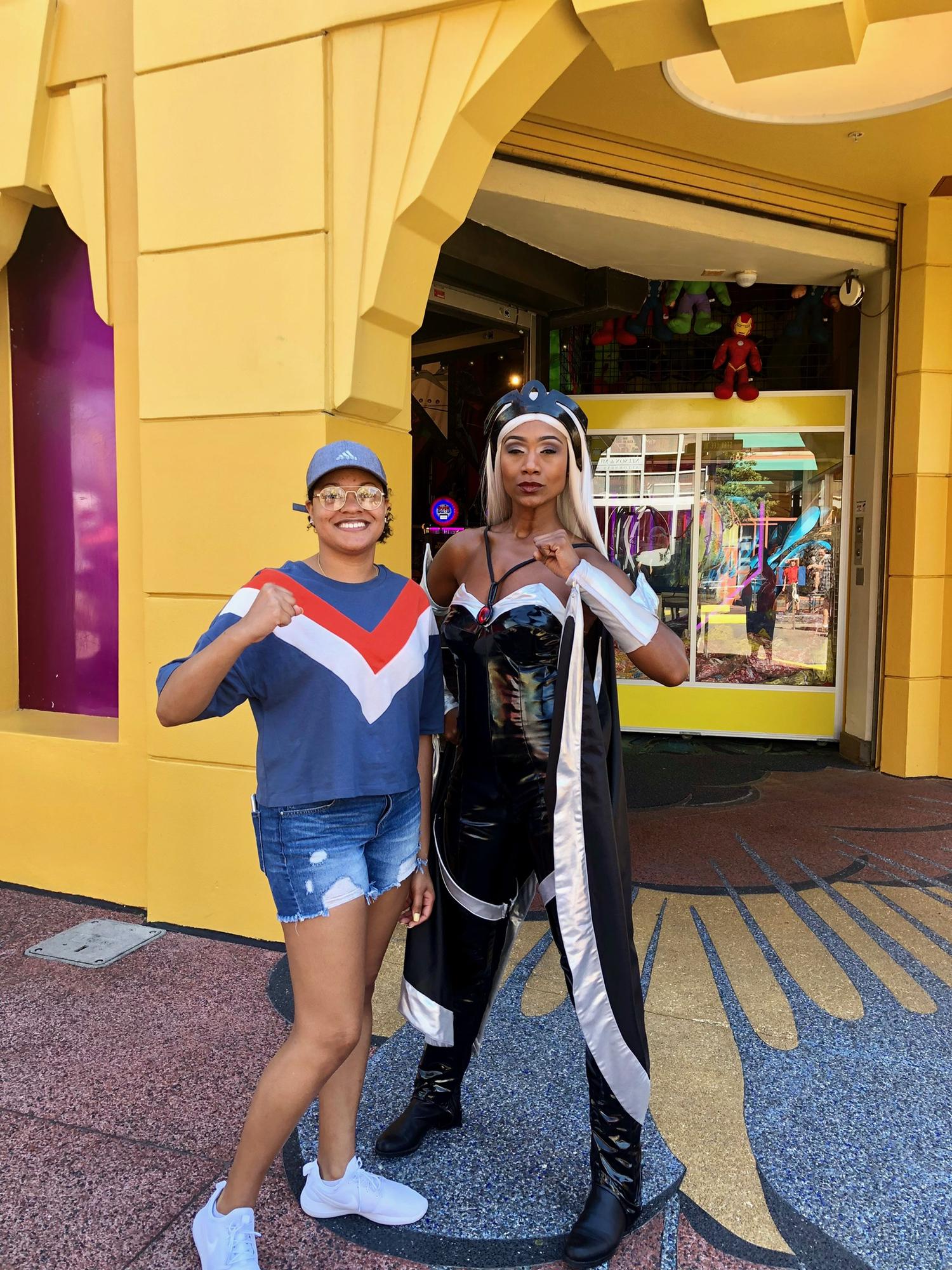 Layna and Storm at Universal Studios