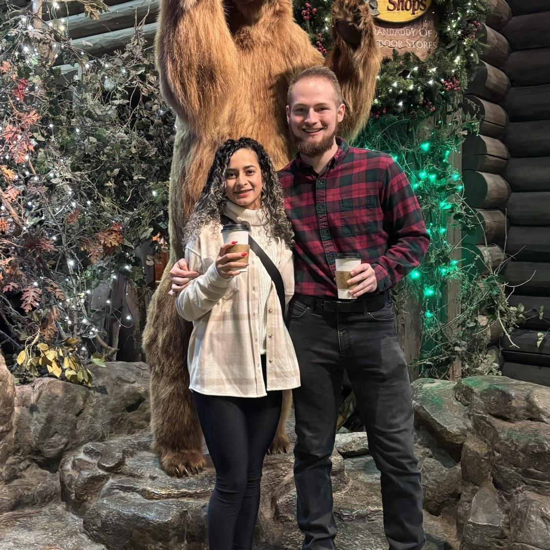 We took a road trip to Branson during Christmas season with our coffees!!! Logan hates coffee but he did it for me