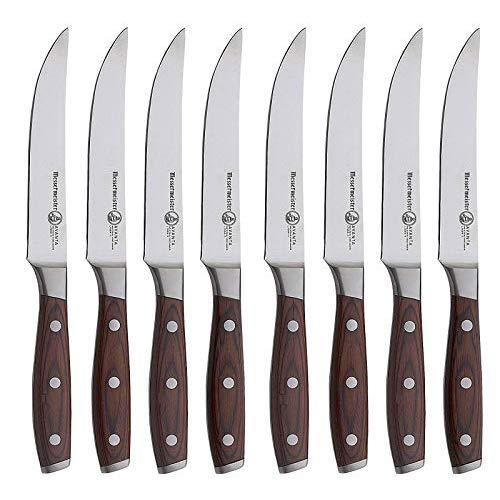 Messermeister Avanta Knife Bundle with (8 pc.) Steak Knife Pakkawood Gift Set German Steel