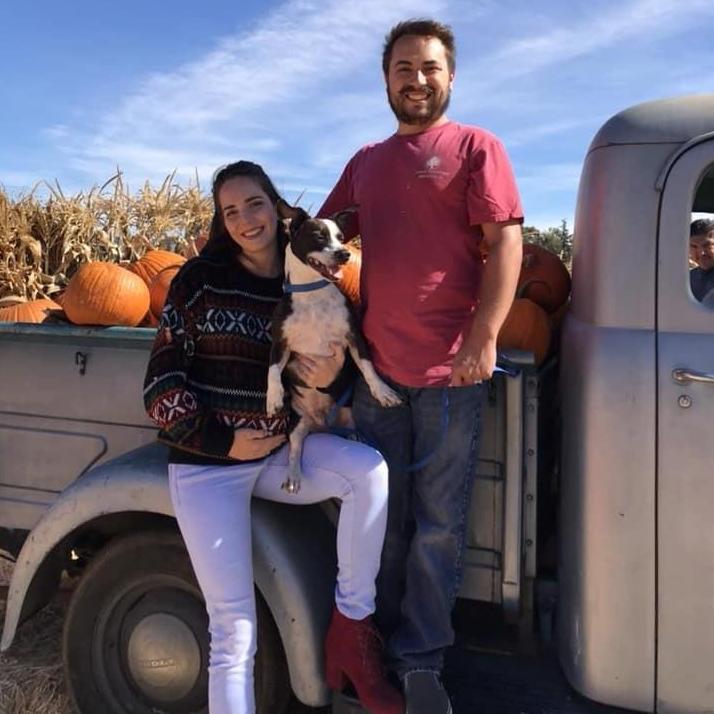 A pumpkin in the oven, growing our household by two little feet.