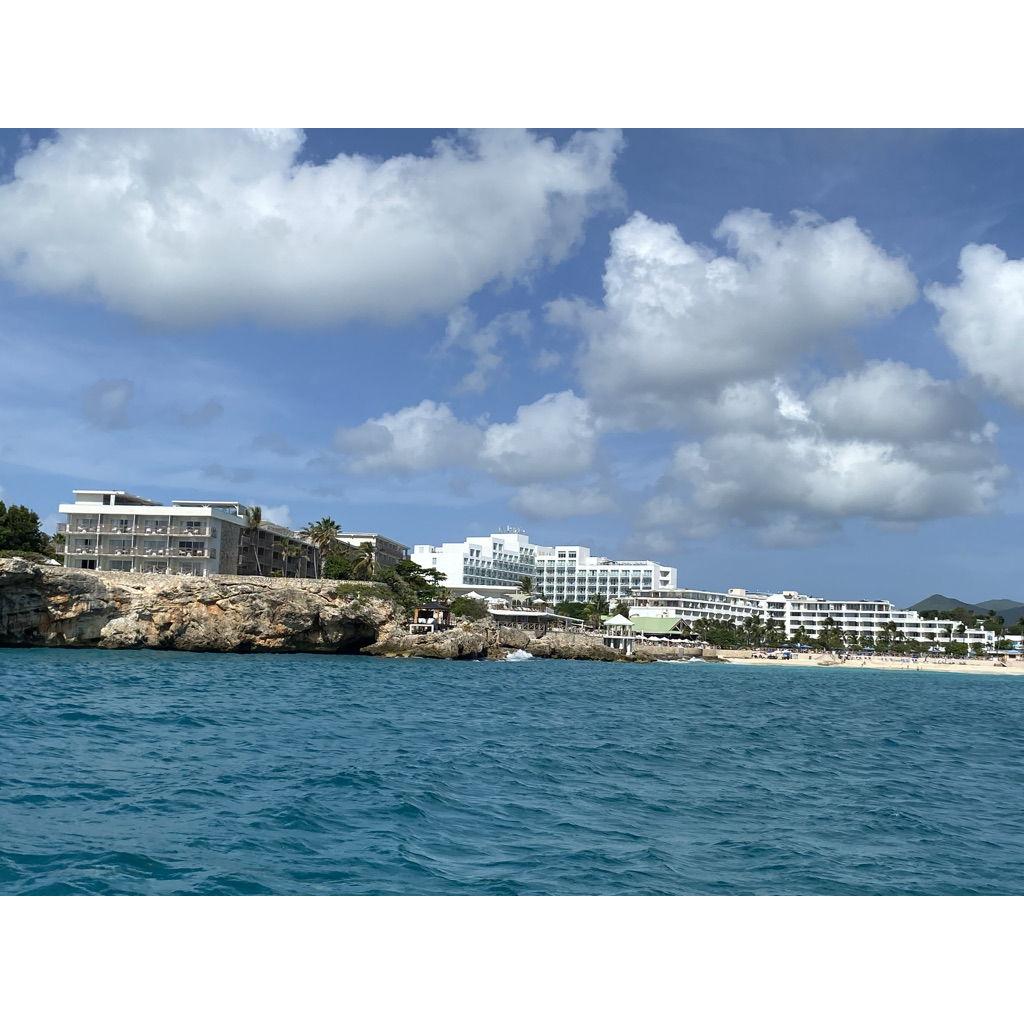 View Ocean Point, Sonesta Maho and Royal Islander from the water