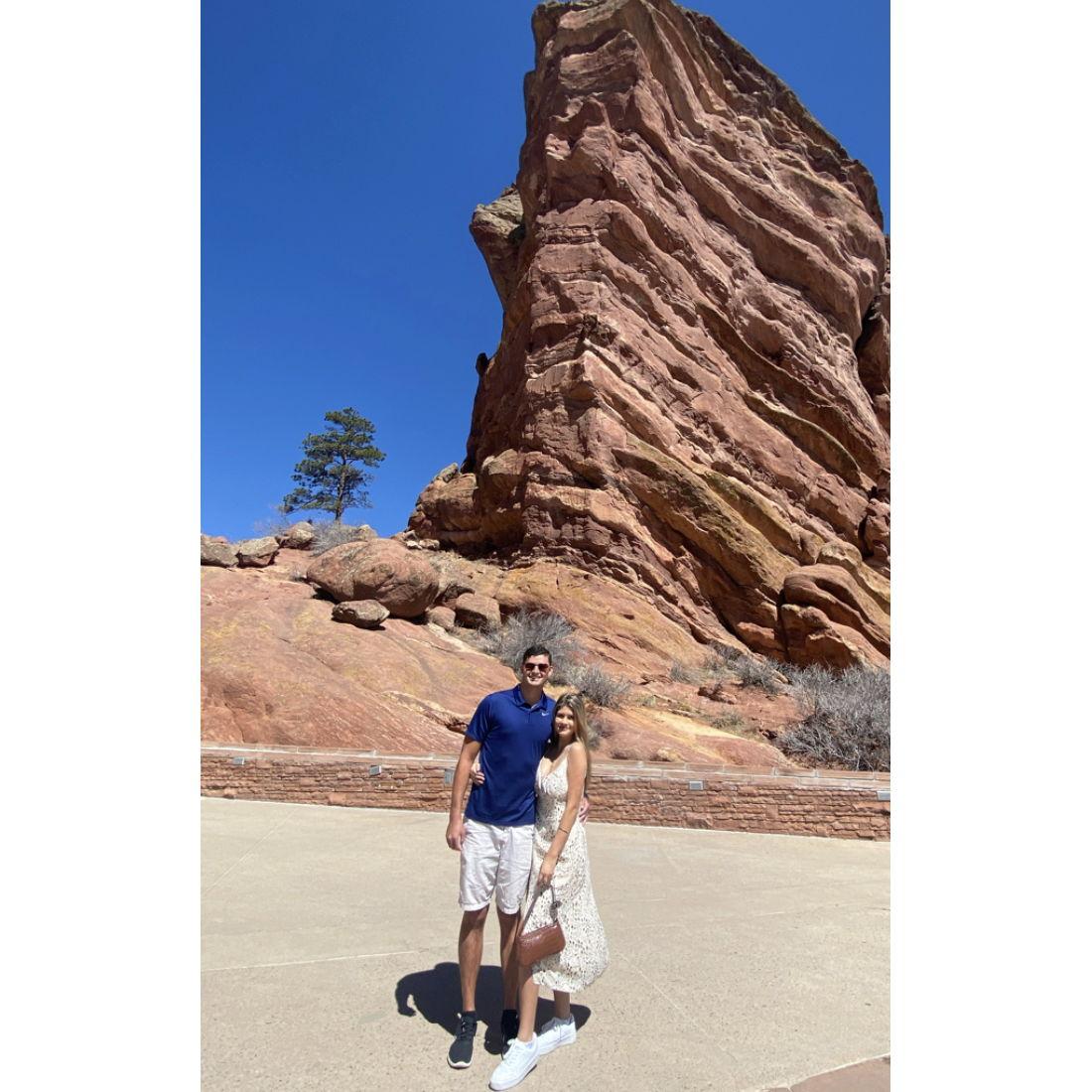 Red Rocks Amphitheater in Colorado.
 Spring 2021