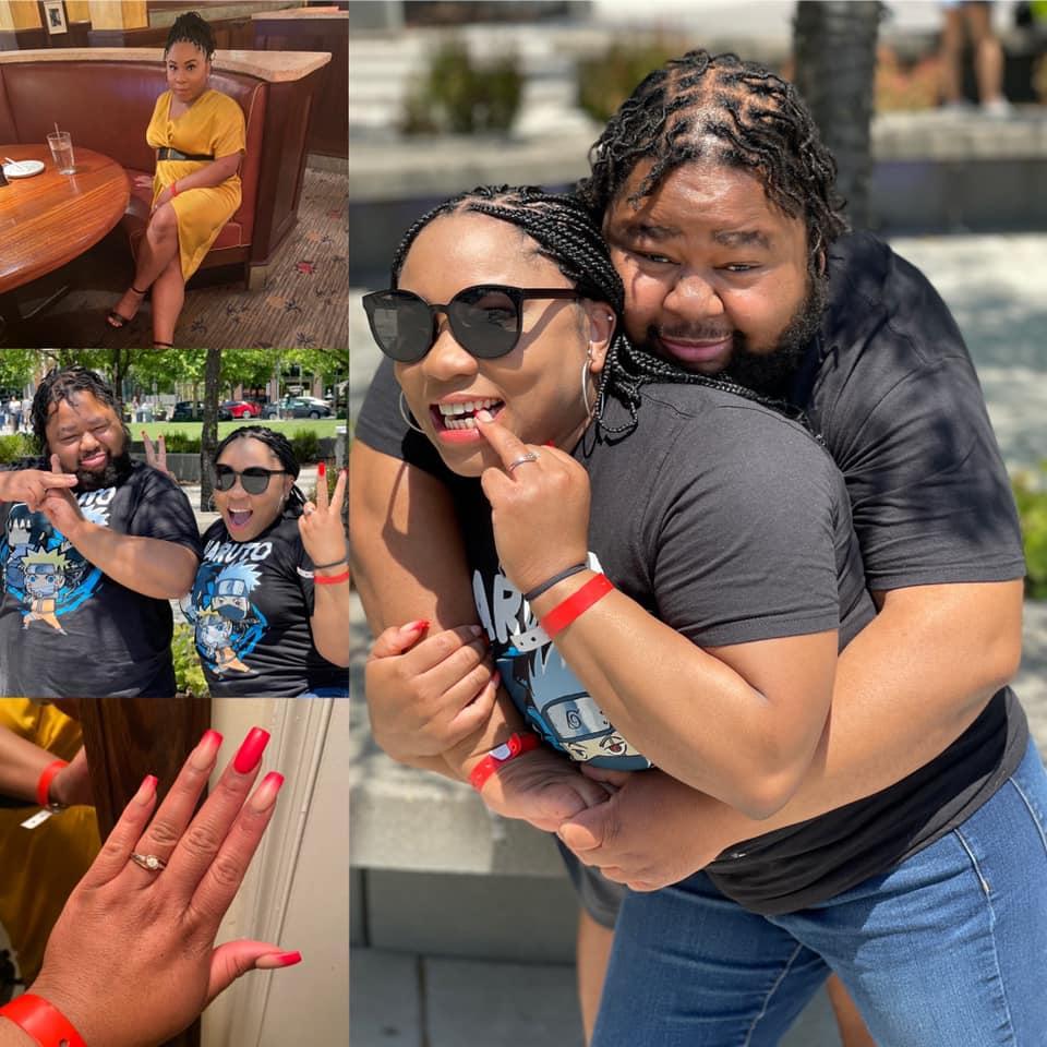 The weekend of proposal...so Happy I bought us matching shirts.