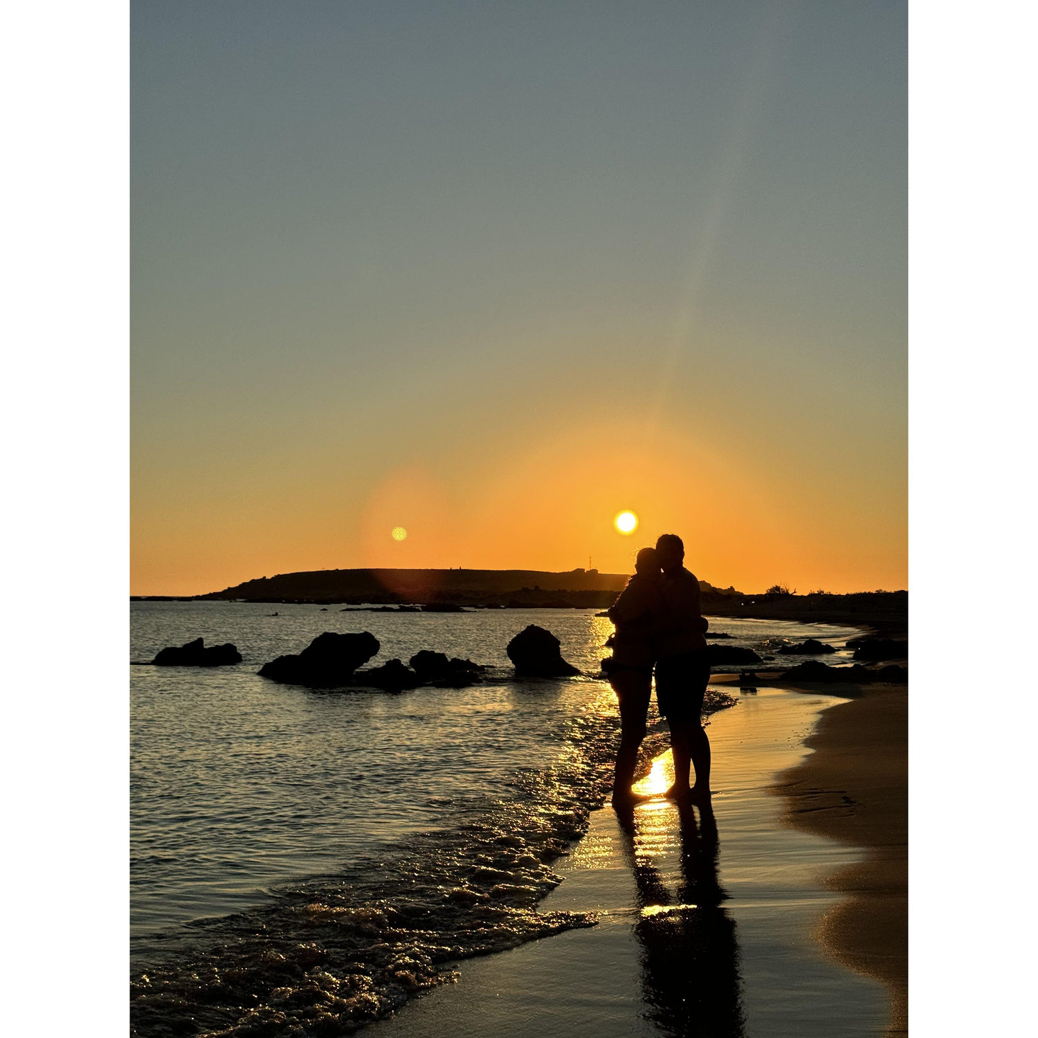 Elafonisi beach, Crete at sunset in 2024
