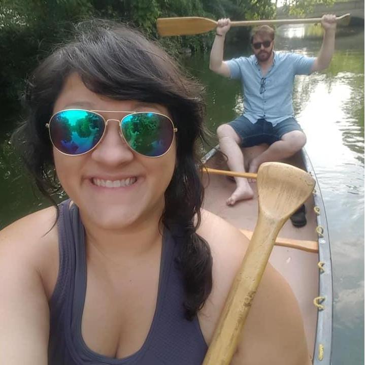 Paddlesports are another favorite outdoor activity. This canoe has been rehomed in favor of lighter weight kayaks. We're lucky to live in Wisconsin, where lakes and rivers are abundant.