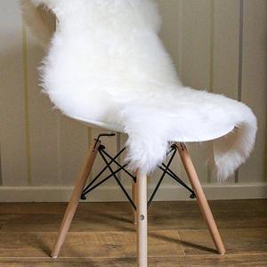 Sheepskin Rug Genuine Soft Natural Merino + Care & Cleaning Guide (2ft x 3ft White/Ivory)