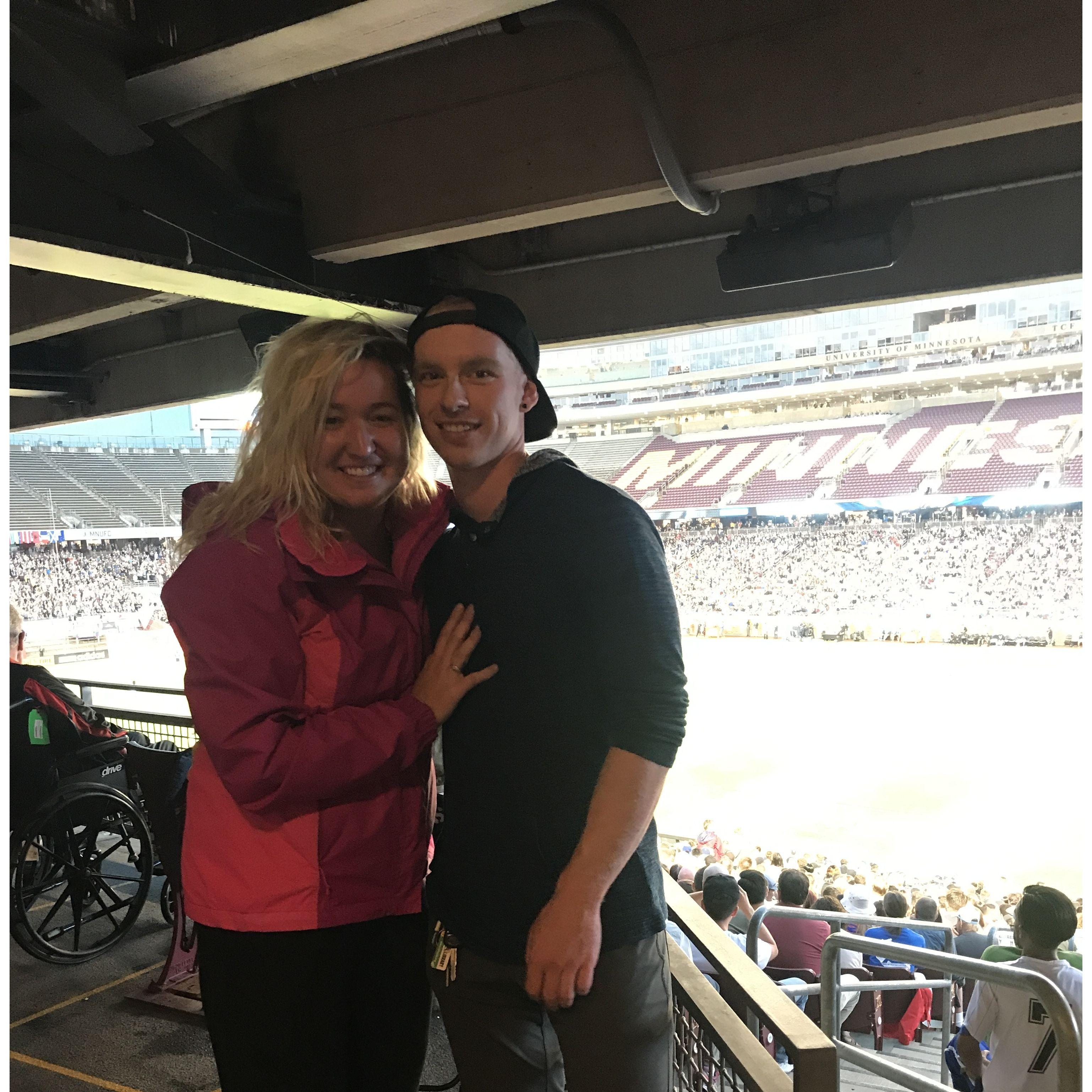 Another MNUFC game! First year of dating