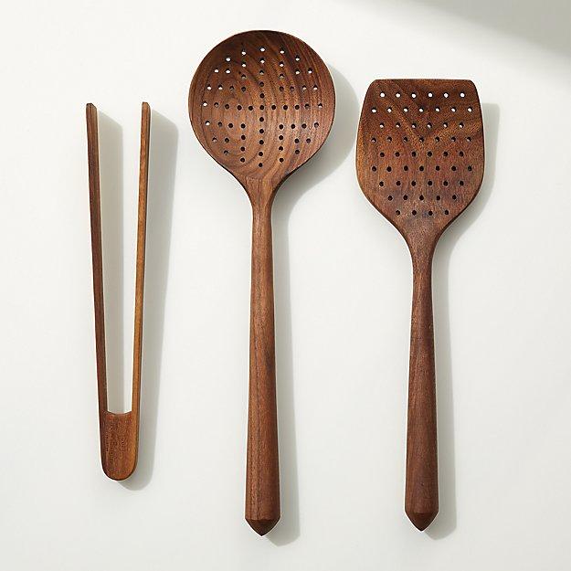 Walnut Utensil Set - CB2