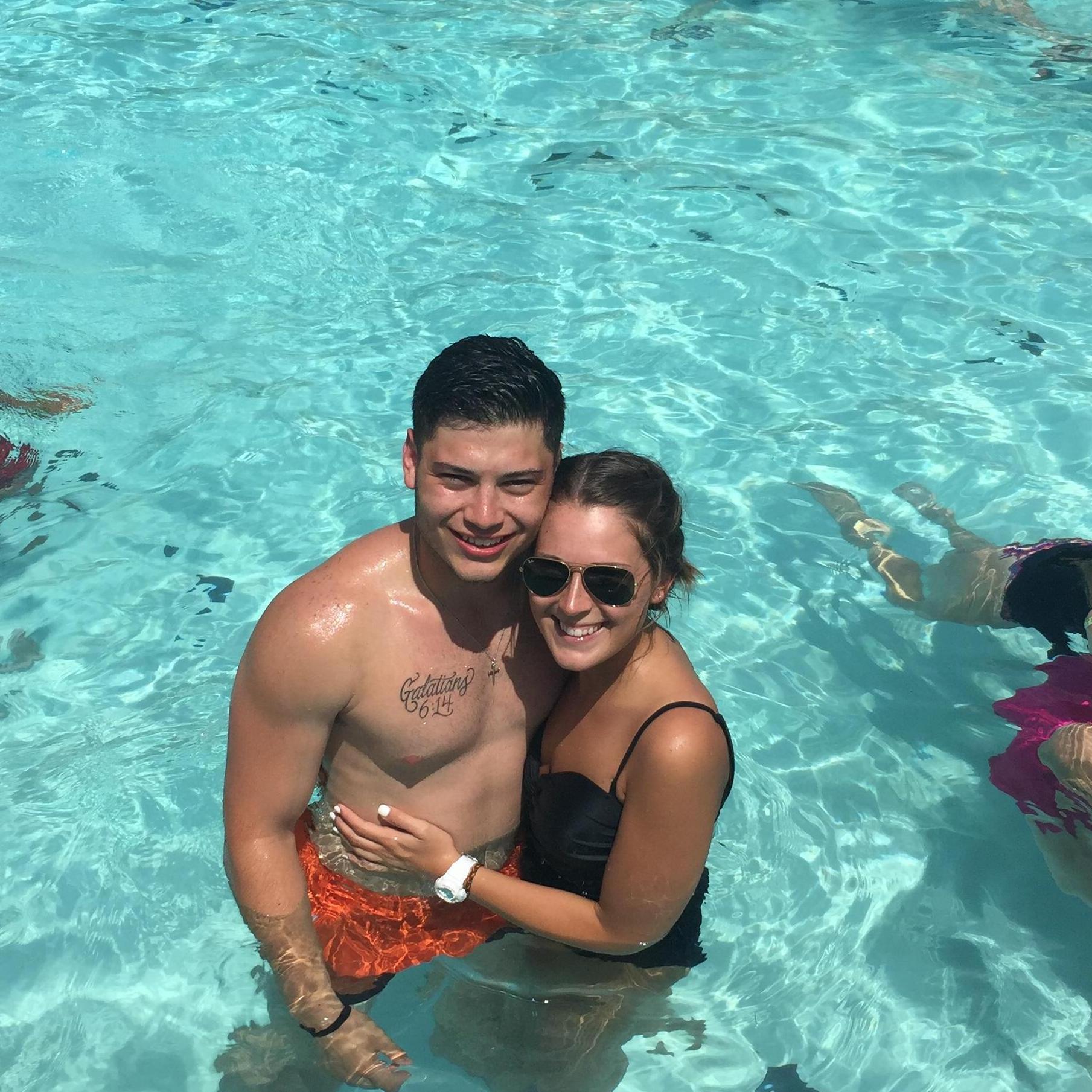 The first picture we ever took together! High school Camp 2016