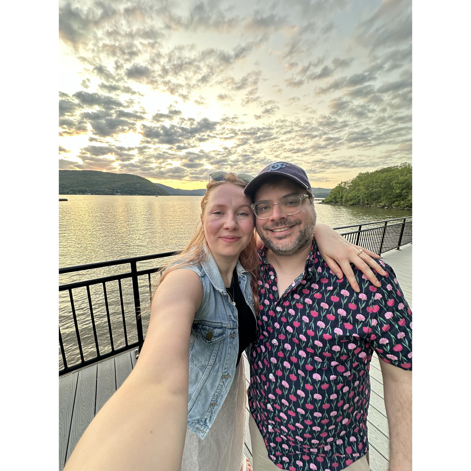 Summer sunset view from the Charles Point Waterfront Trail in Peekskill, NY