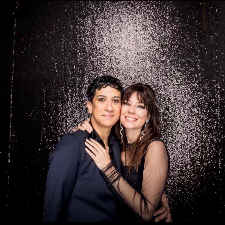 Norel and Aubrey at the Social House, Inc. holiday party in 2021.