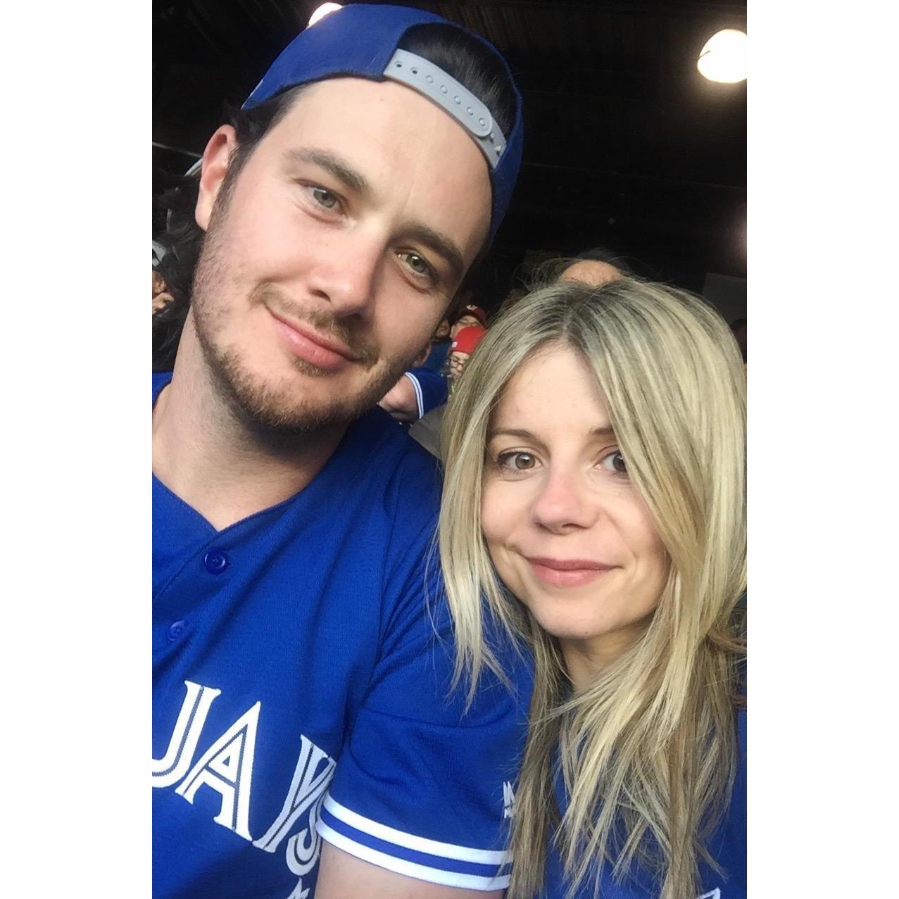 At a Blue Jays game down in Seattle