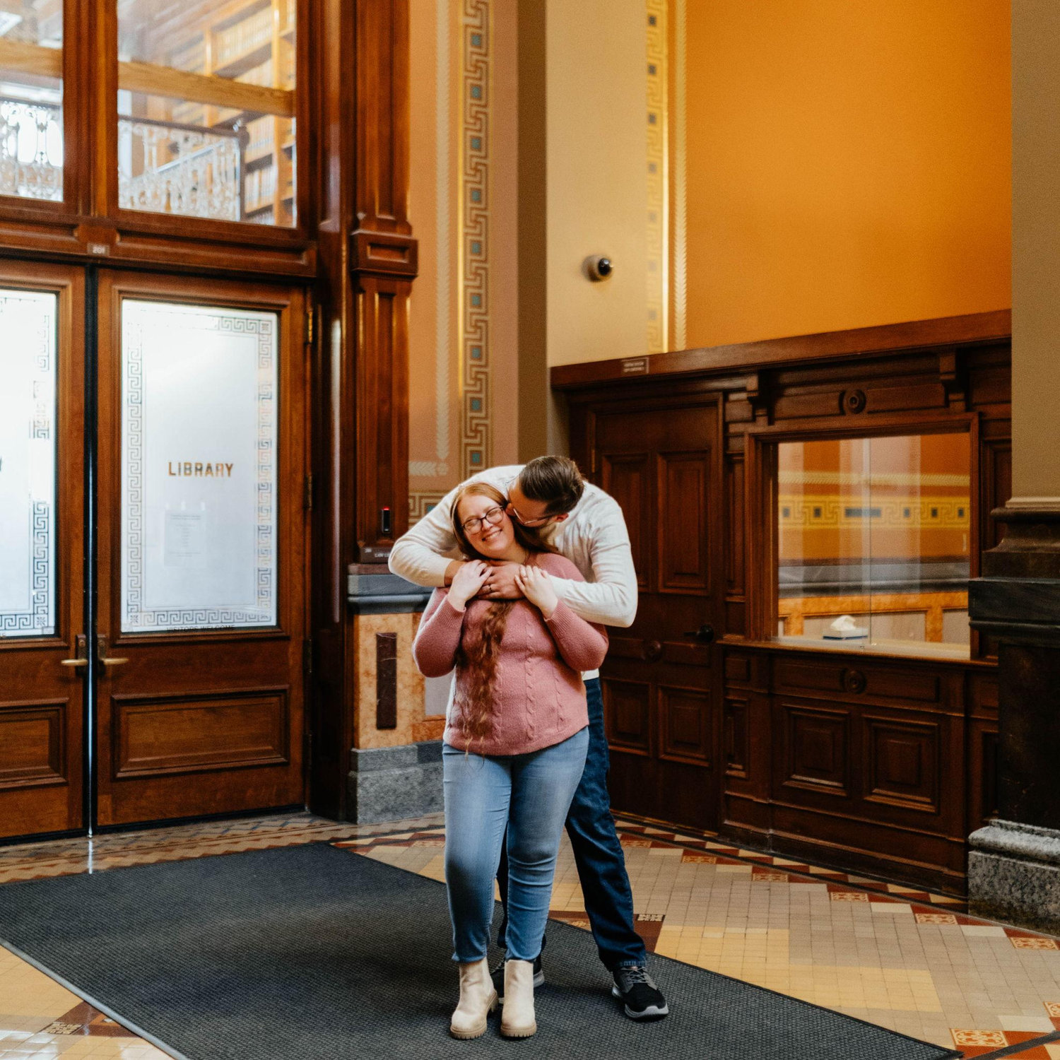 Our Engagement Photos at the Iowa State Capitol! -Courtesy of Peridot & Lace ❤️