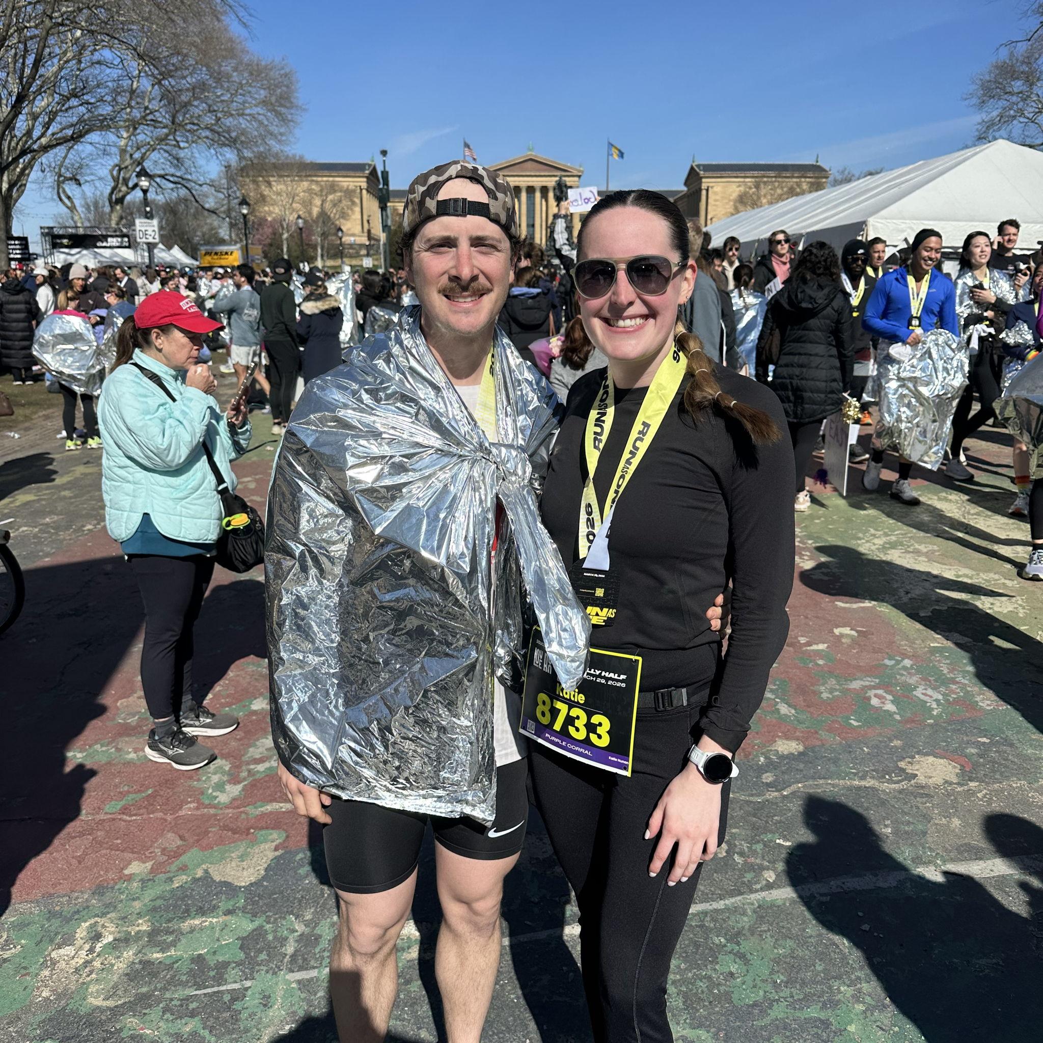 Katie's 1st Half Marathon and Rick's 1000th (there's too many to count for the marathoner)