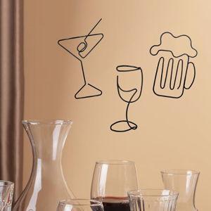 Ecqizer Metal Wire Wall Art Bar 3pcs