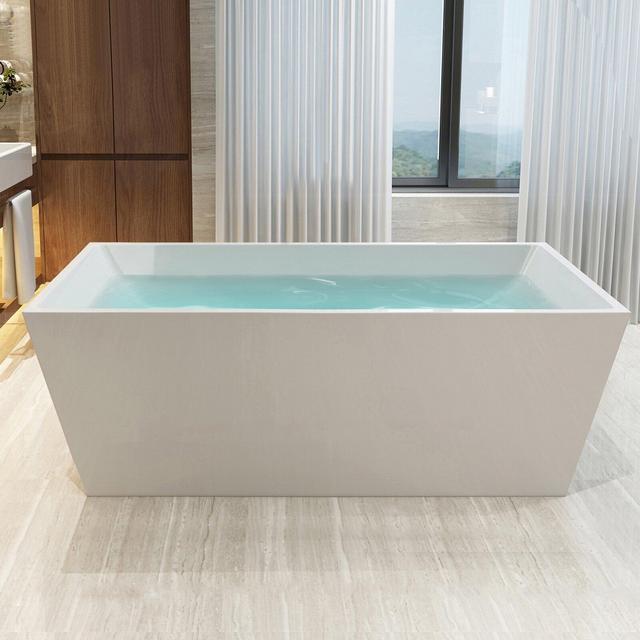 67" x 32" Freestanding Soaking Bathtub
