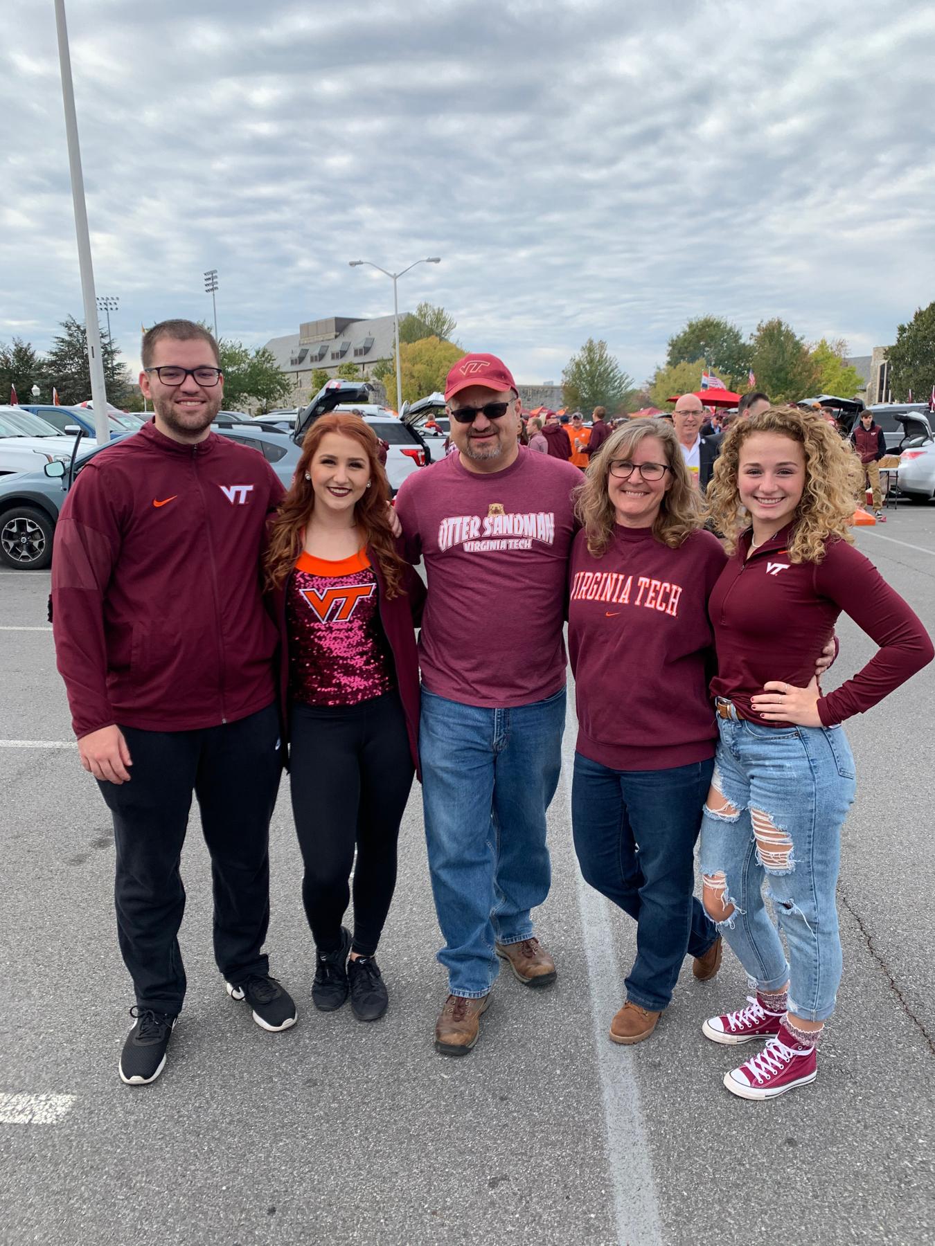 the VT homecoming game Delaney's senior year