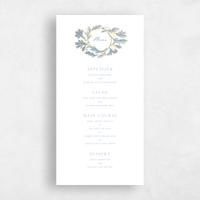 Blue Wedding Menu - Briar Foil