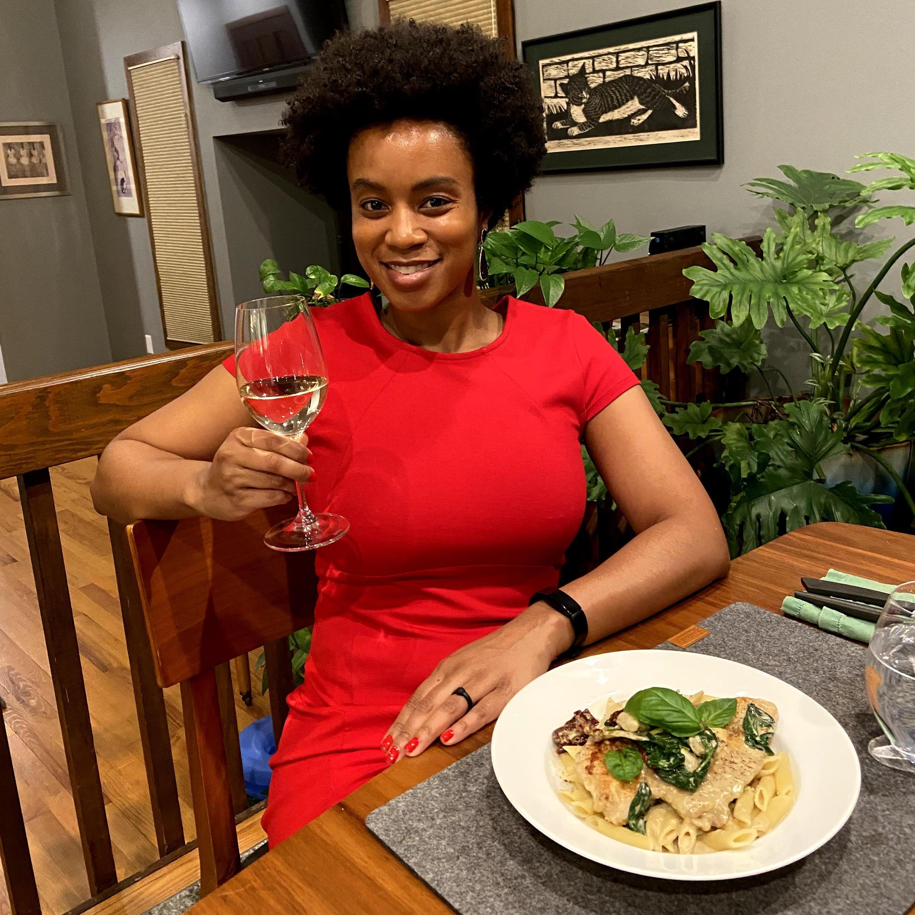 Valentine's Day 2021 - we took a virtual cooking class to make a romantic dinner together