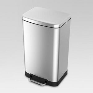 40 Liter Rectangle Stainless Steel Trash Can - Threshold™