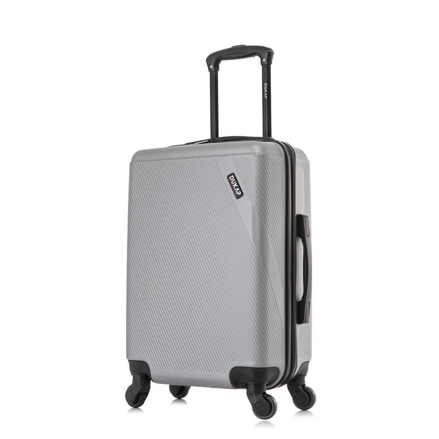DUKAP Discovery Lightweight Hardside Carry On Spinner Suitcase - Silver