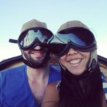 Biplane ride