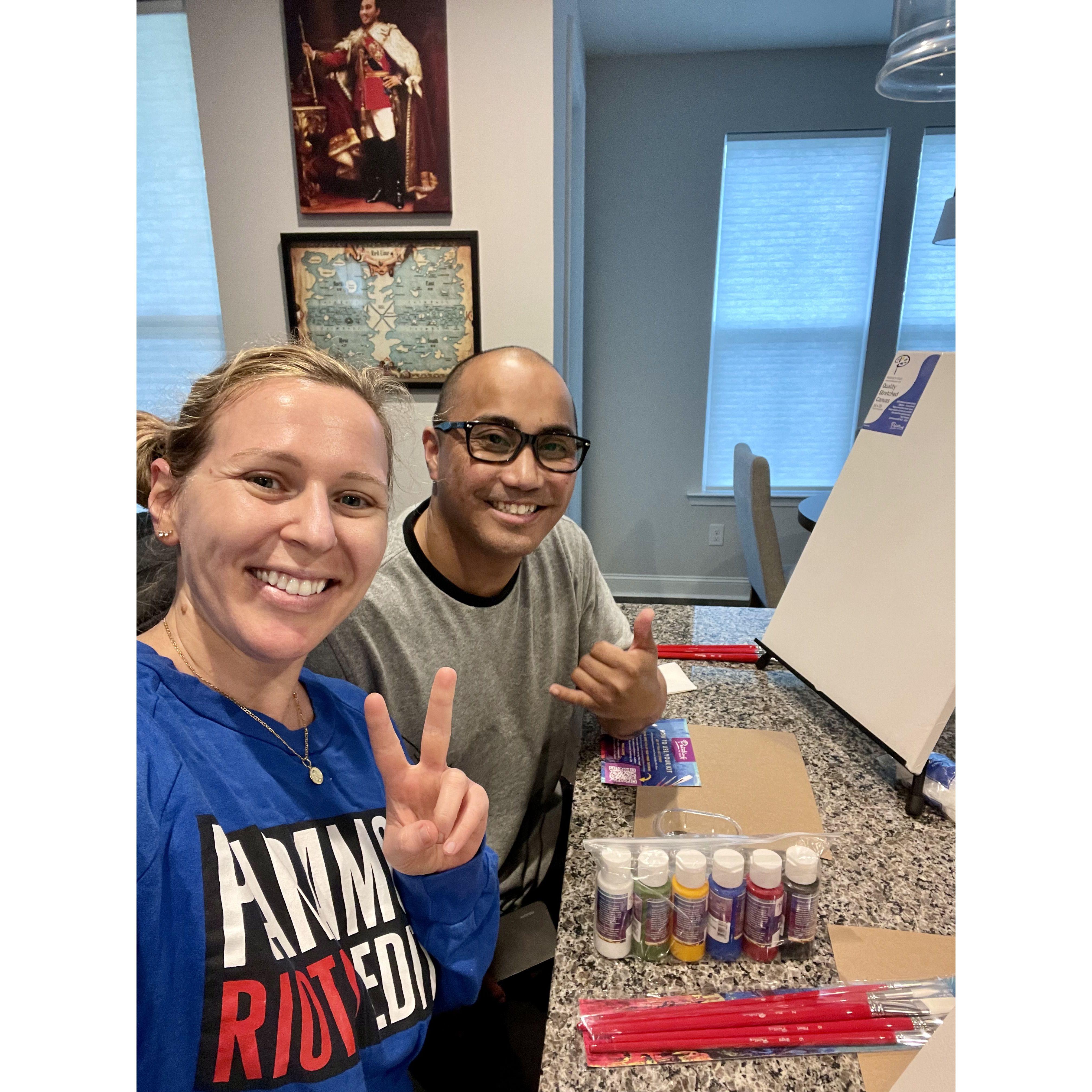 Paint night at home!