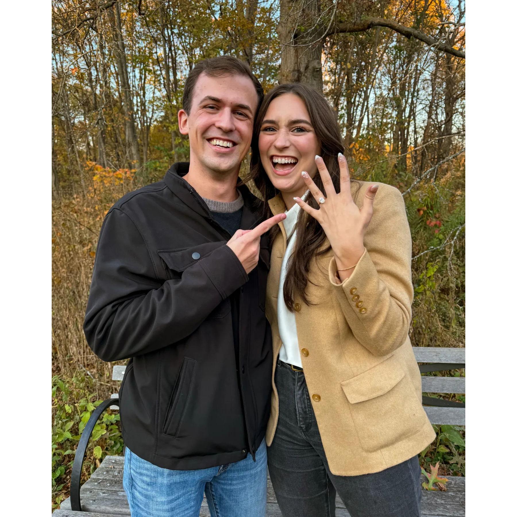 JC proposed November 1st at our favorite place in Louisville
