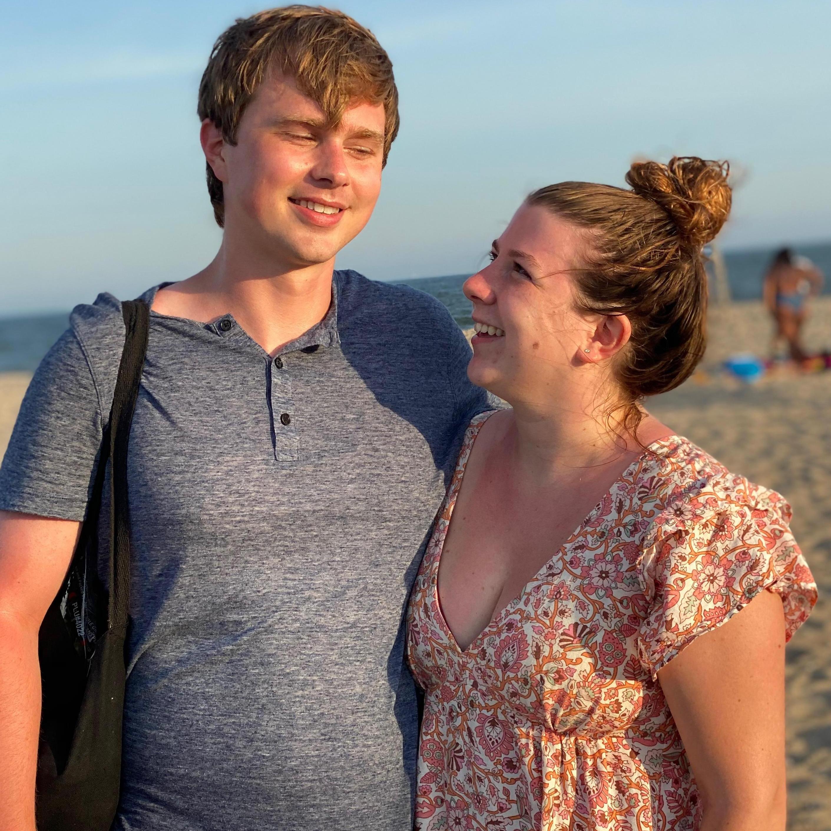 First NYC beach outing to the Rockaways together