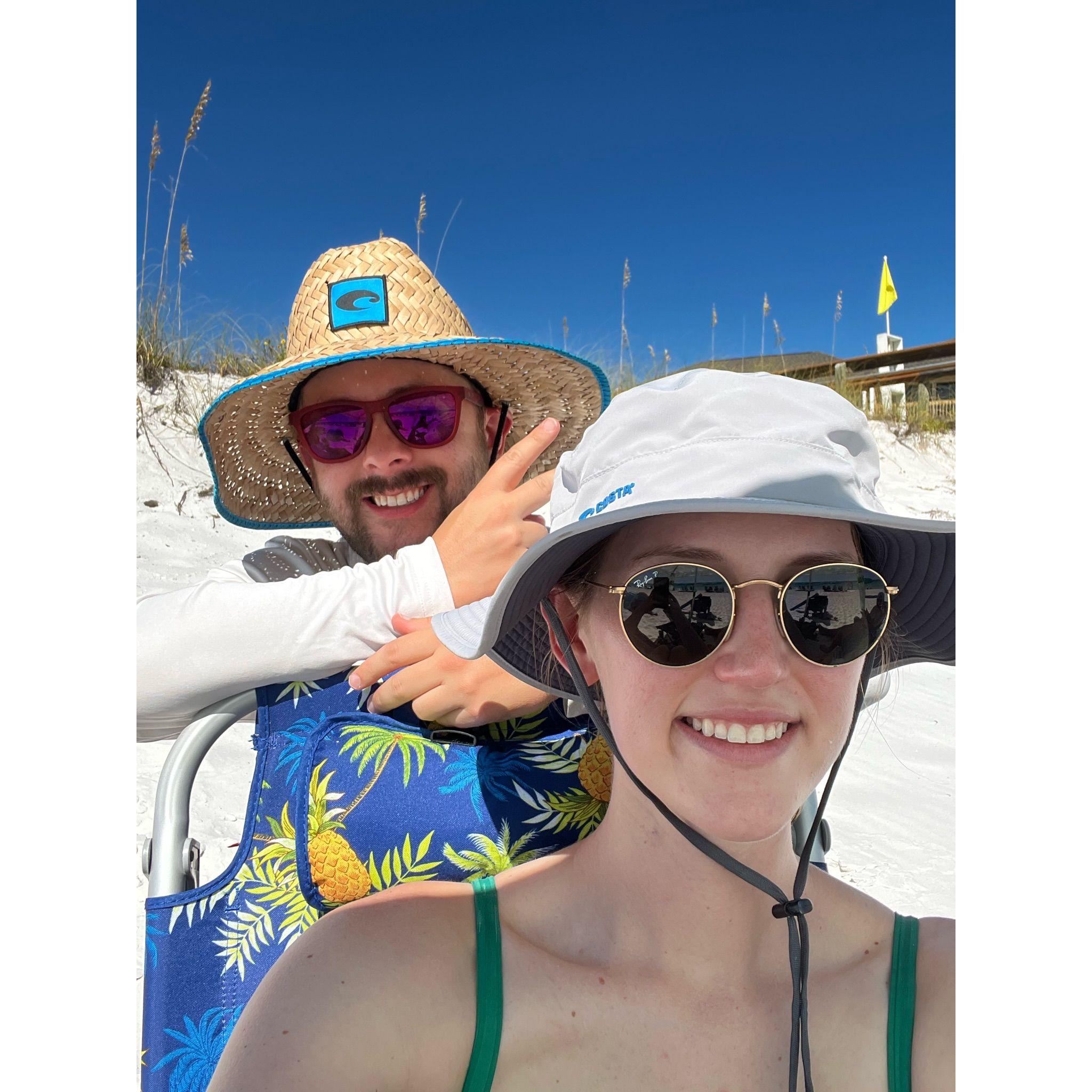 A selfie from a super fun week-long Destin, FL trip we took!