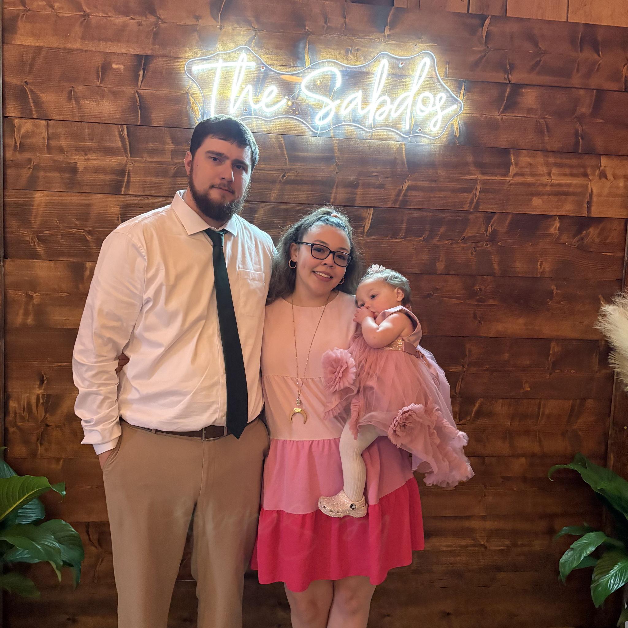 Taylor and Travis Sabdo's wedding in February 2025.