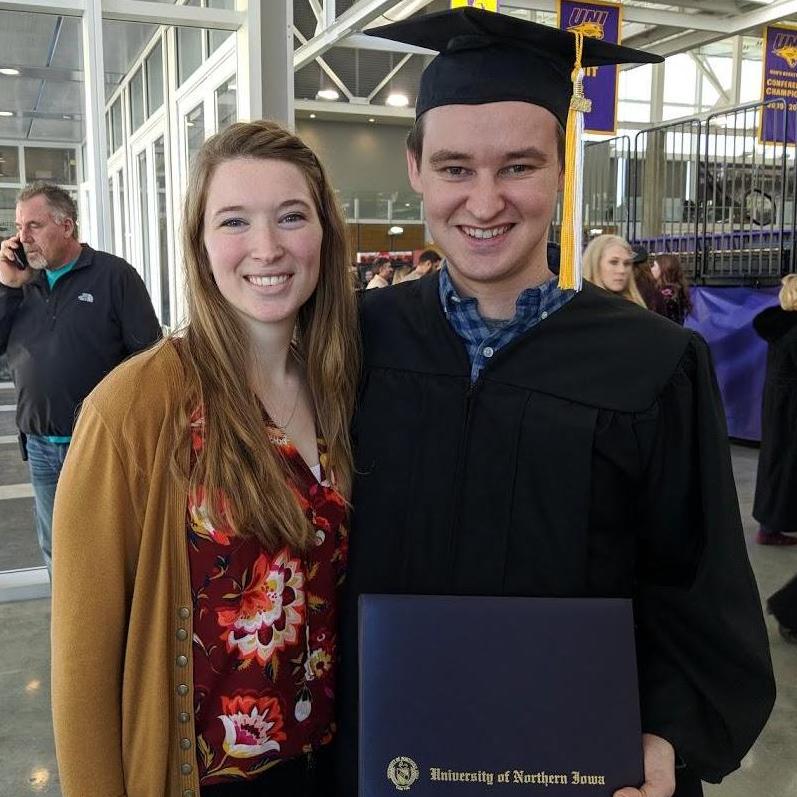 Nate's graduation from UNI in December 2018