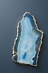 Agate Cheese Board, Dyed Blue
