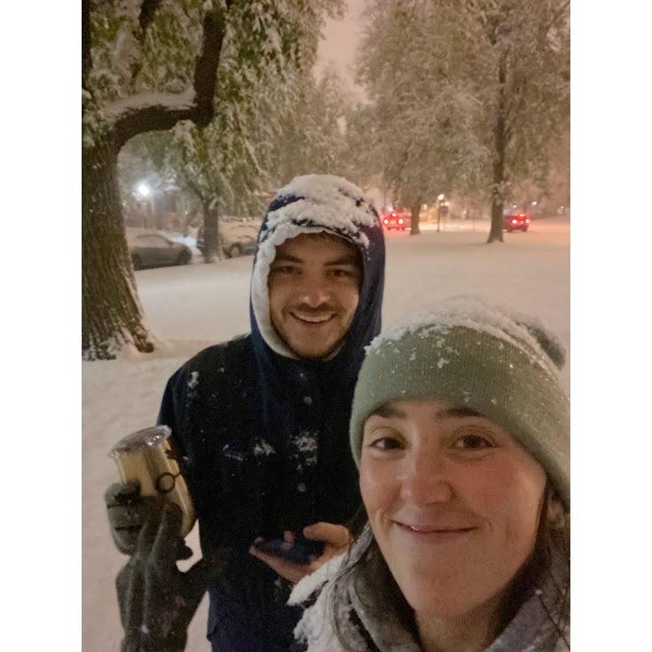 During the Buffalo blizzard last winter!